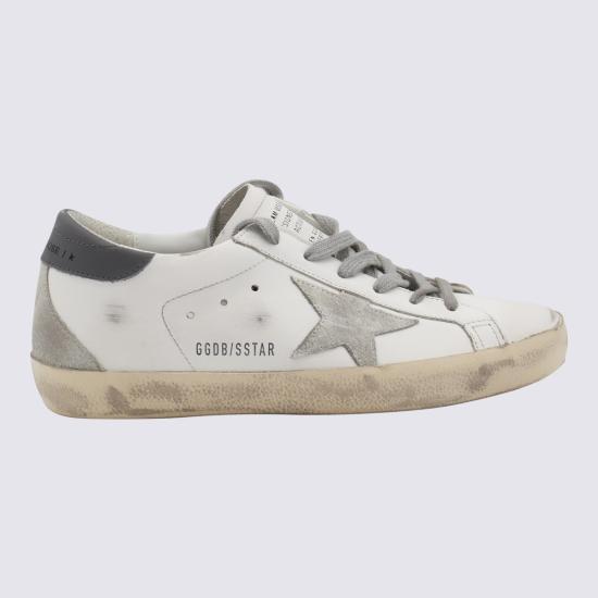 26FW 골든구스 스웨이드 스타 슈퍼스타 클래식 스니커즈 GWF00102 F00611311915 WHITE ICE DARK GREY - GOLDEN GOOSE