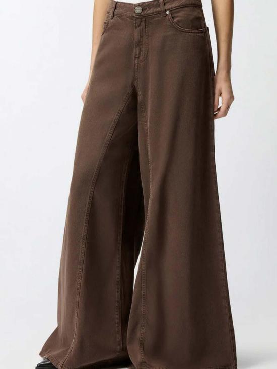 26SS 핑코 플레어 팬츠 106228A323M28 Brown - PINKO