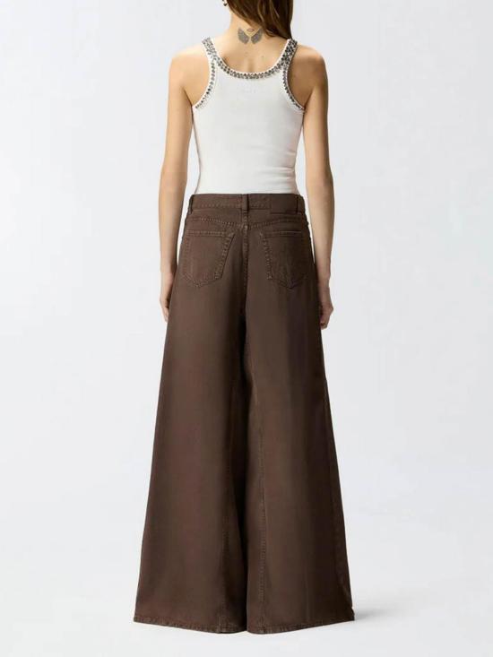 26SS 핑코 플레어 팬츠 106228A323M28 Brown - PINKO