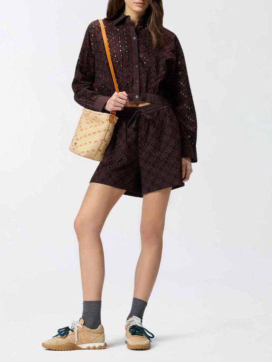 26SS 핑코 셔츠 106277A32RM28 Brown - PINKO