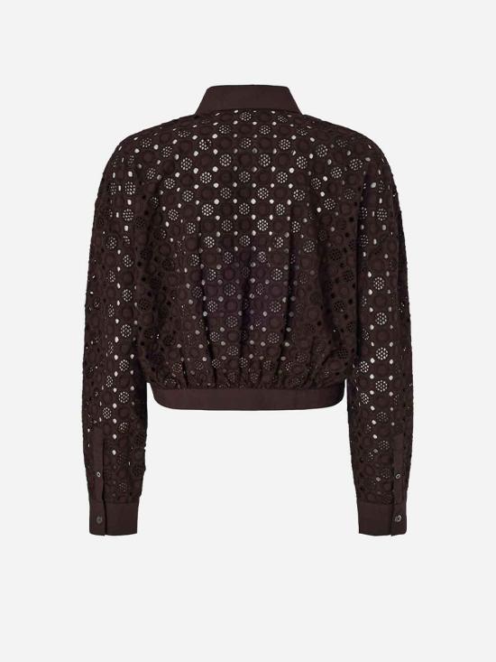 26SS 핑코 셔츠 106277A32RM28 Brown - PINKO