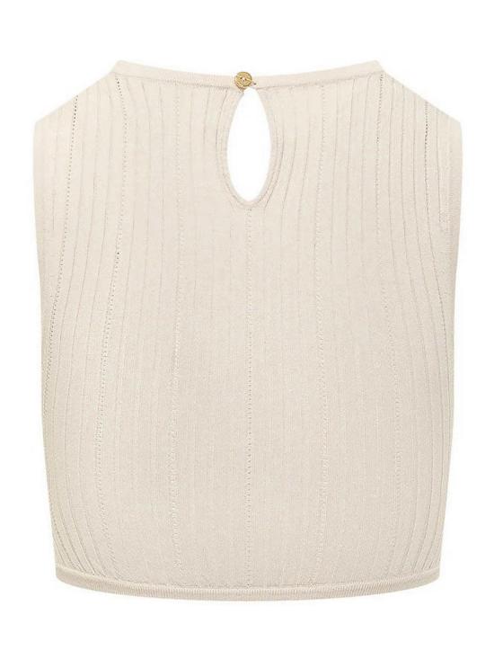 26SS 엘리자베타프랜치 민소매 티셔츠 TK76S61E2193 White - ELISABETTA FRANCHI