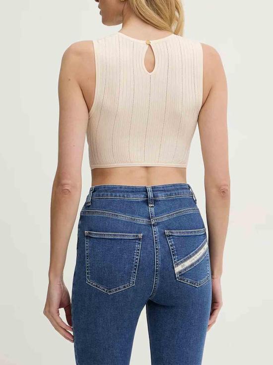 26SS 엘리자베타프랜치 민소매 티셔츠 TK76S61E2193 White - ELISABETTA FRANCHI