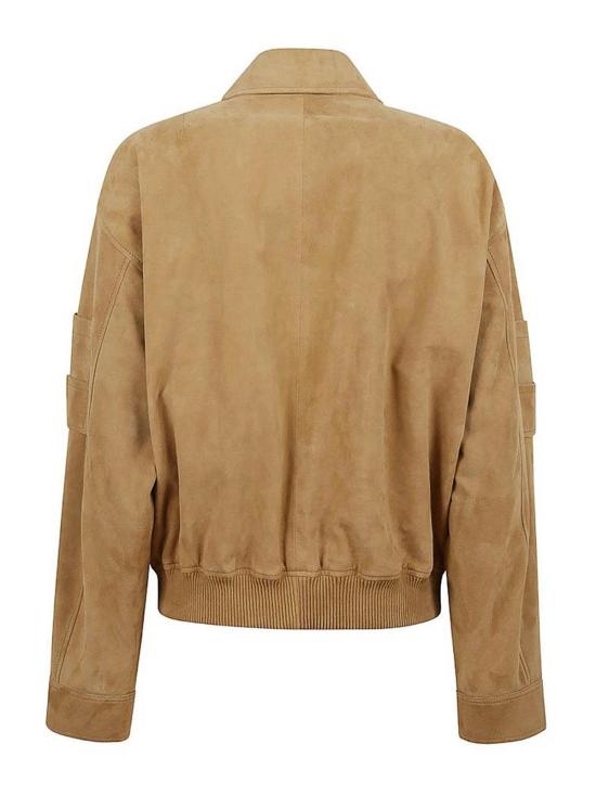 26SS 스워드 가죽 자켓 SE268202SUEC129 Beige - S.W.O.R.D