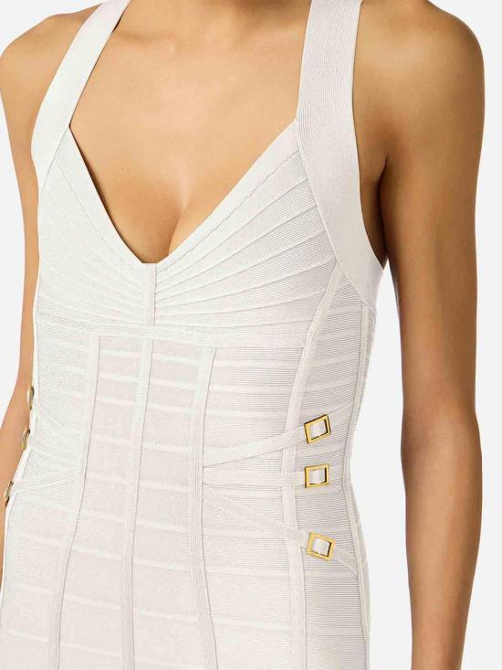 26SS 엘리자베타프랜치 미디 스커트 AM24D62E2360 White - ELISABETTA FRANCHI