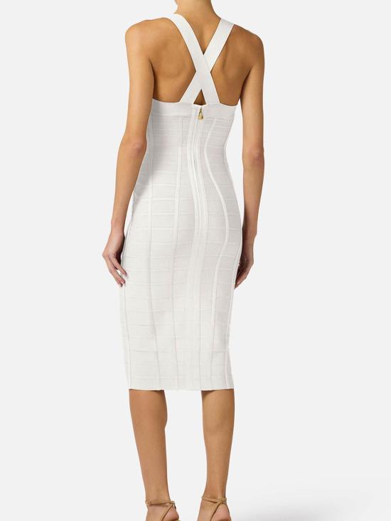 26SS 엘리자베타프랜치 미디 스커트 AM24D62E2360 White - ELISABETTA FRANCHI
