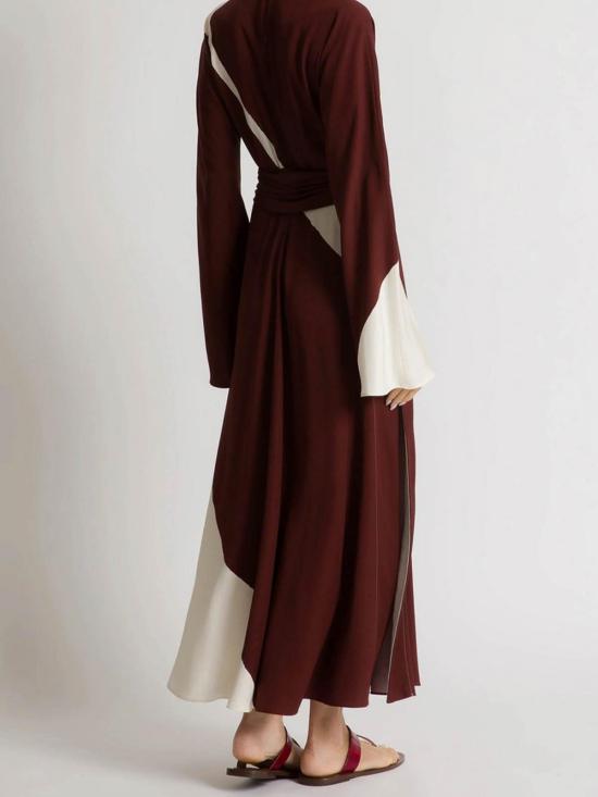 26SS 알베르타 페레티 롱 원피스 47101511074 Brown - ALBERTA FERRETTI