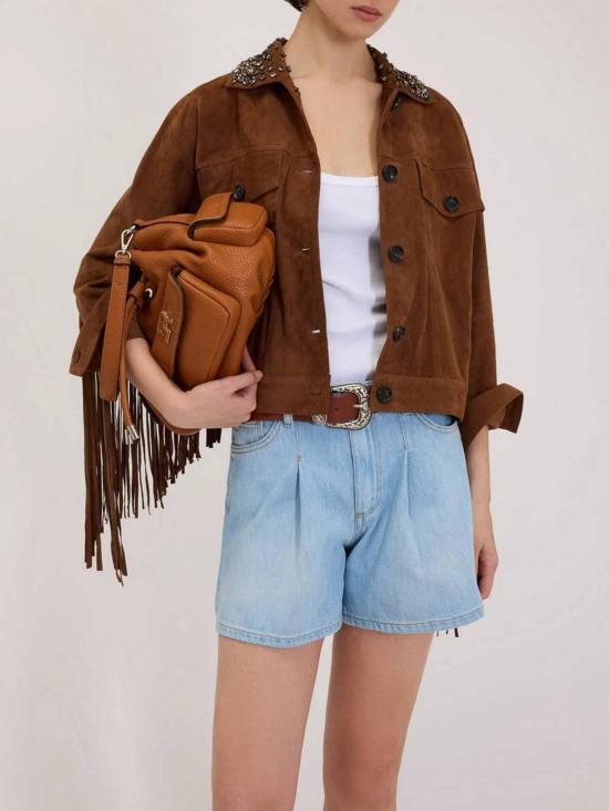 26SS 에르마노 설비노 가죽 자켓 D48ED004CGEH0MFB27 Beige - ERMANNO SCERVINO