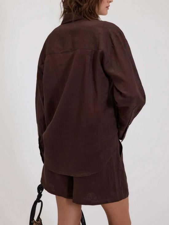 26SS 에르마노 설비노 셔츠 D48EK029E37MF190 Brown - ERMANNO SCERVINO