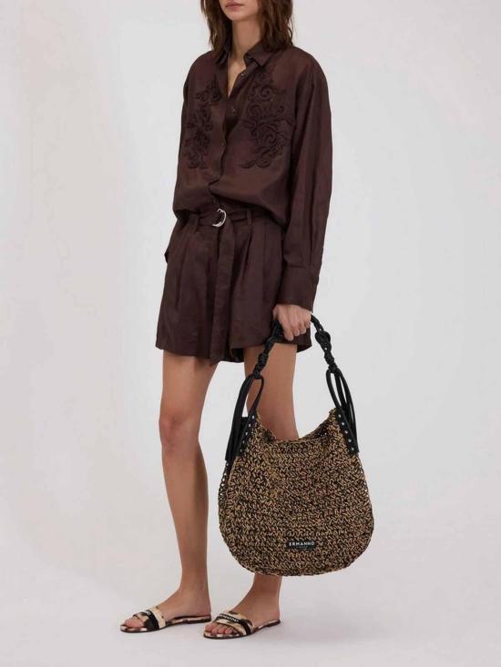 26SS 에르마노 설비노 셔츠 D48EK029E37MF190 Brown - ERMANNO SCERVINO