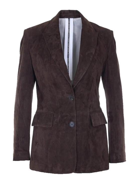 26SS 스워드 가죽 자켓 SE268643C156 Brown