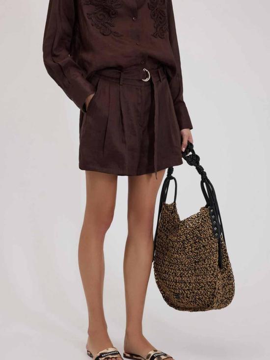 26SS 에르마노 설비노 팬츠 D48EP054CCE37MF190 Brown - ERMANNO SCERVINO