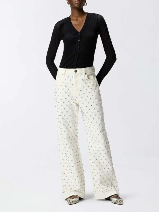 26SS 핑코 스트레이트 팬츠 101733A3D9Z05 White - PINKO