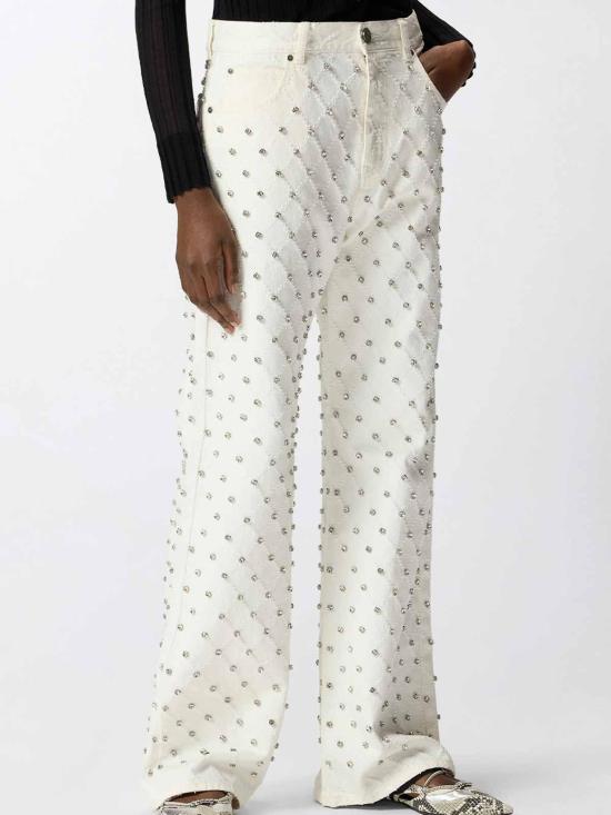 26SS 핑코 스트레이트 팬츠 101733A3D9Z05 White - PINKO