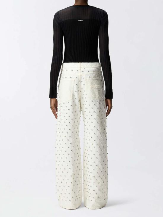 26SS 핑코 스트레이트 팬츠 101733A3D9Z05 White - PINKO
