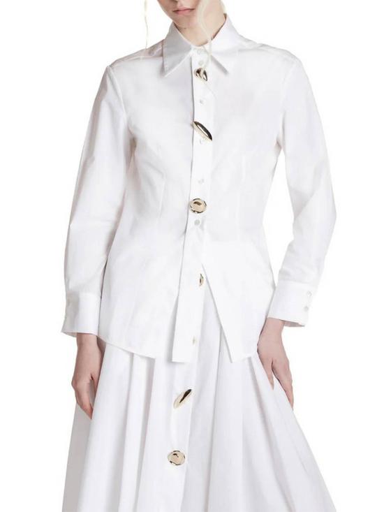 26SS 시모나 코르셀리니 셔츠 P26CPCAC0301V0001 White - SIMONA CORSELLINI