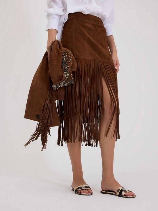 26SS 에르마노 설비노 가죽 자켓 D48EO001CGEH0MFB27 Brown - ERMANNO SCERVINO