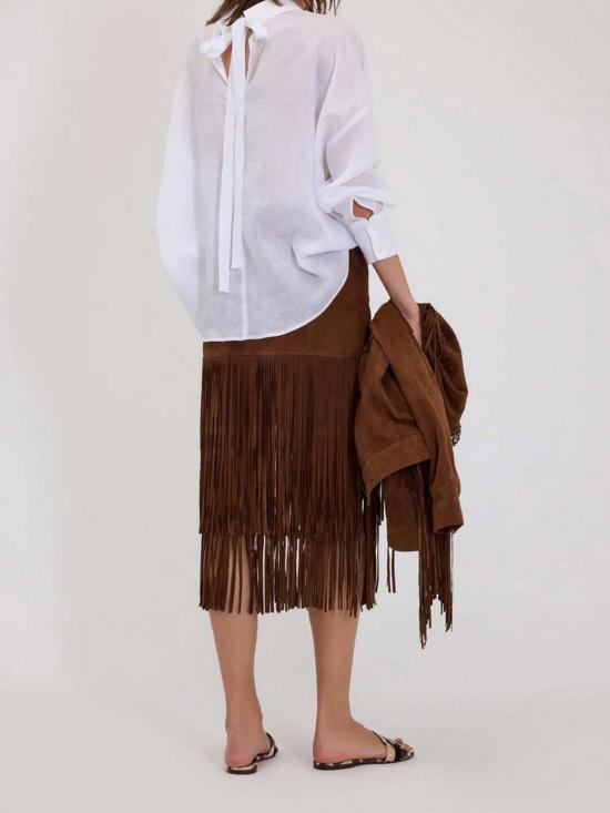 26SS 에르마노 설비노 가죽 자켓 D48EO001CGEH0MFB27 Brown - ERMANNO SCERVINO