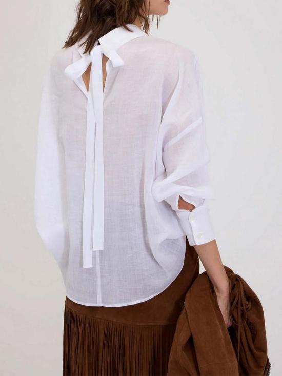 26SS 에르마노 설비노 셔츠 D48EK009ES8MF010 White - ERMANNO SCERVINO