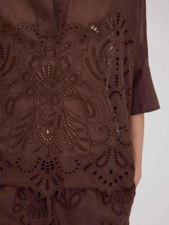 26SS 에르마노 설비노 셔츠 D48EK022EN0MFB24 Brown - ERMANNO SCERVINO