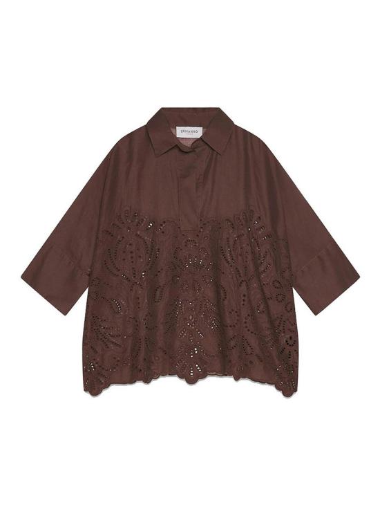 26SS 에르마노 설비노 셔츠 D48EK022EN0MFB24 Brown