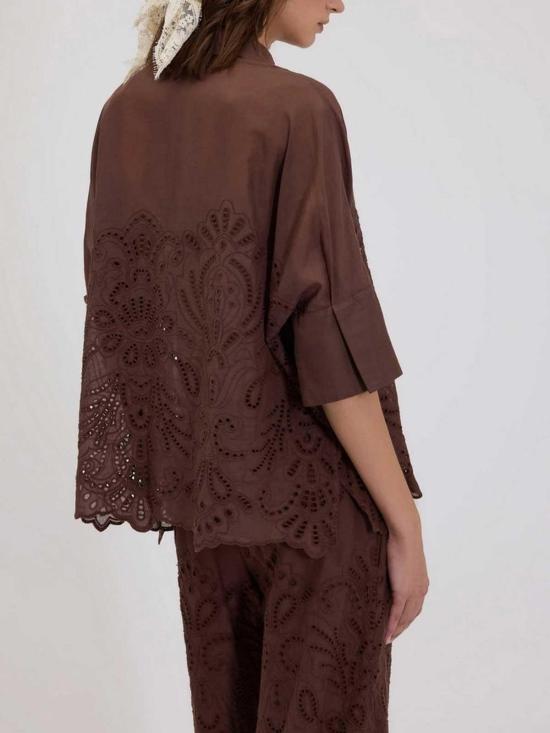 26SS 에르마노 설비노 셔츠 D48EK022EN0MFB24 Brown - ERMANNO SCERVINO