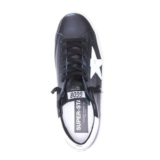 26FW 골든구스 슈퍼스타 디스트레스드 GMF00101 F00032180203 BLACK WHITE - GOLDEN GOOSE