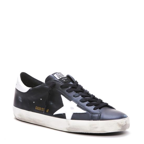 26FW 골든구스 슈퍼스타 디스트레스드 GMF00101 F00032180203 BLACK WHITE - GOLDEN GOOSE