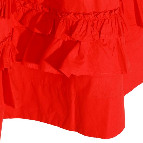 26FW 가니 미디 원피스 A1030705 474 RACING RED - GANNI