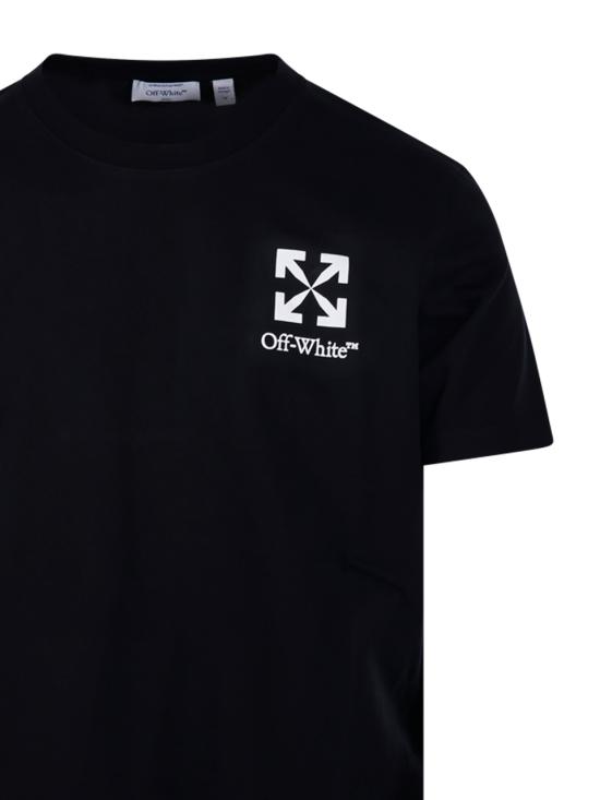 26SS 오프화이트 스몰 에로우 슬림 티셔츠 OMAA027S26 JER00B 0001 BLACK - OFF WHITE