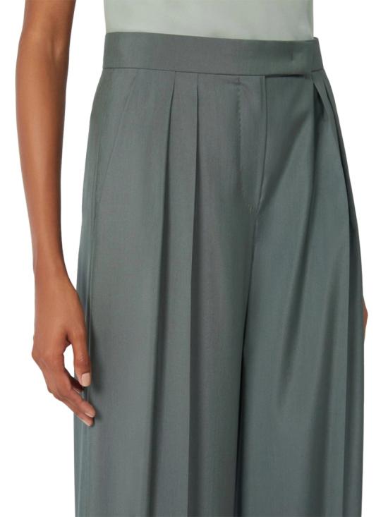 26SS 막스마라 지알로 와이드 팬츠 2611131042600MXMGIALLO003 Green - MAX MARA