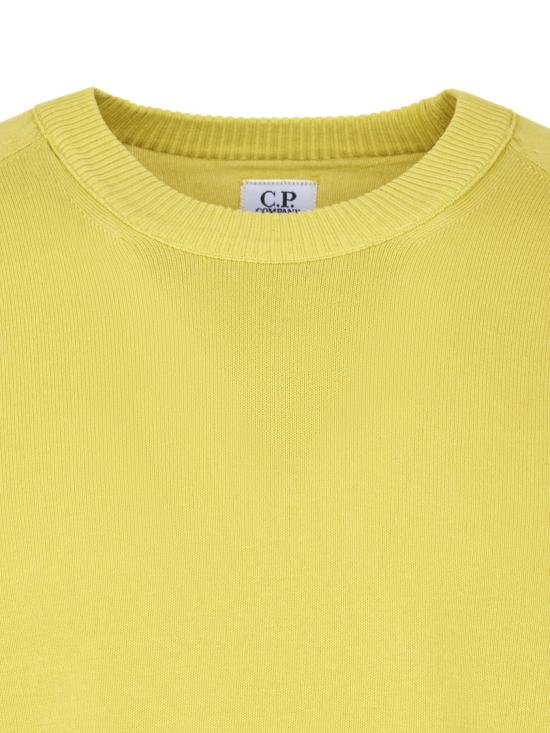 26SS 씨피 컴퍼니 코튼 크레이프 크루넥 렌즈 스웨터 20CMKN105A006323O246 Green - C.P. COMPANY
