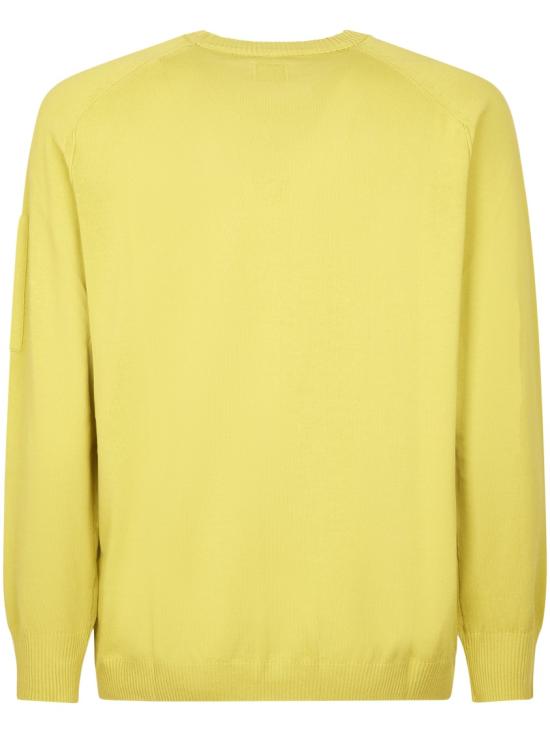 26SS 씨피 컴퍼니 코튼 크레이프 크루넥 렌즈 스웨터 20CMKN105A006323O246 Green - C.P. COMPANY