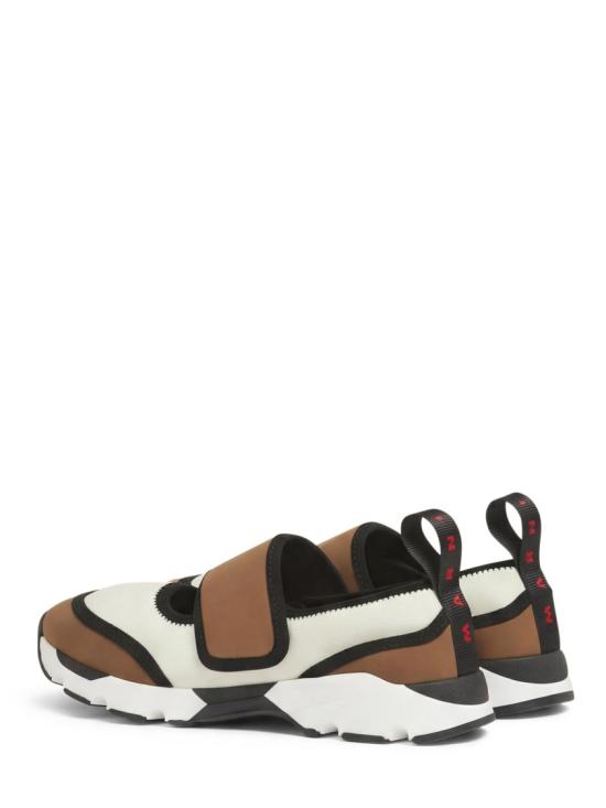 26SS 마르니 라이크라 메리 제인 스니커즈 SNZW020602P7613ZP082 Brown - MARNI