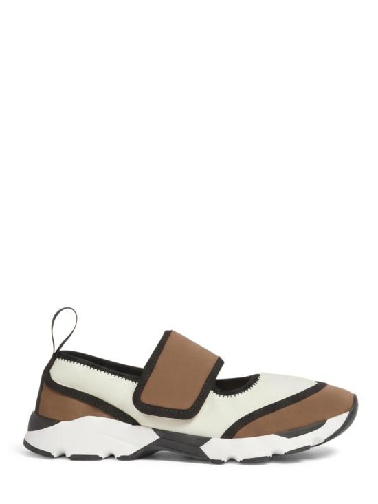 26SS 마르니 라이크라 메리 제인 스니커즈 SNZW020602P7613ZP082 Brown