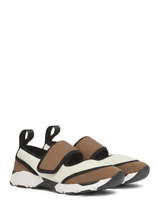 26SS 마르니 라이크라 메리 제인 스니커즈 SNZW020602P7613ZP082 Brown - MARNI