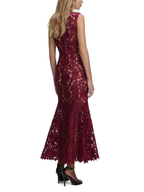 26SS 셀프 포트레이트 롱 원피스 RS26 167MA BUBURGUNDY Burgundy - SELF PORTRAIT
