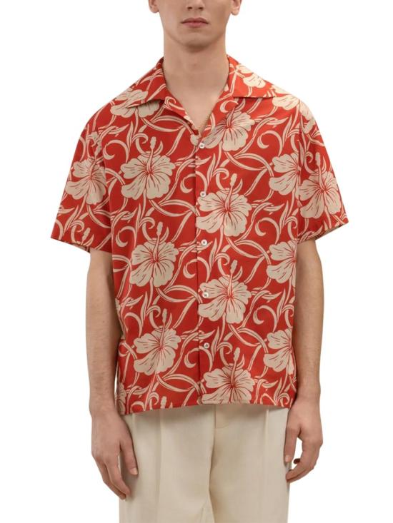 26SS 드롤드무슈 반팔 셔츠 KSH228CO288RD Red - DROLE DE MONSIEUR