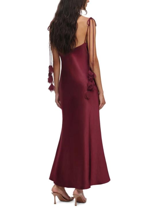 26SS 셀프 포트레이트 롱 원피스 RS26 218M BUBURGUNDY Burgundy - SELF PORTRAIT