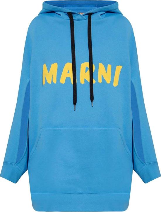26FW 마르니 후드 티셔츠 55867795734868 BLUE