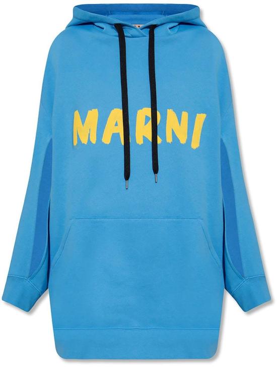 26FW 마르니 후드 티셔츠 55867795734868 BLUE
