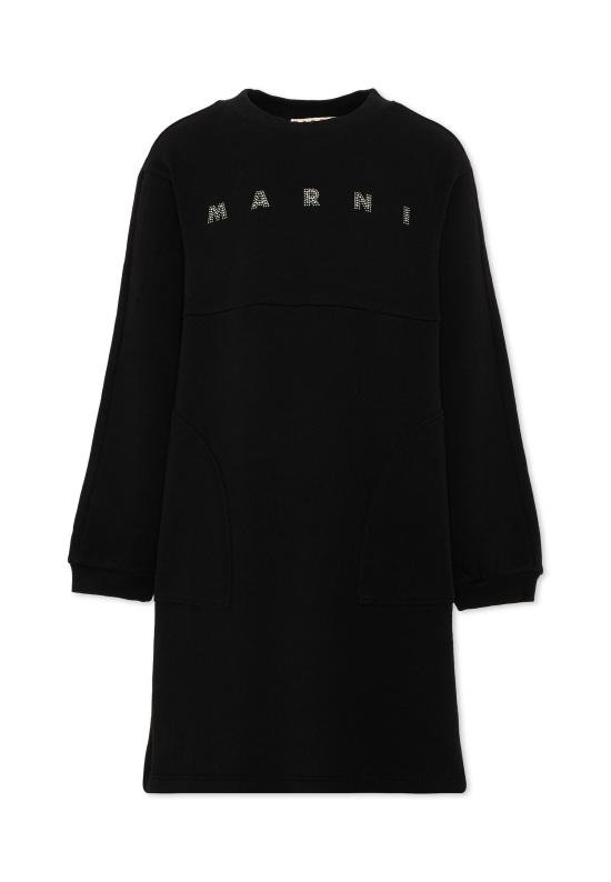 26FW [키즈] 마르니 원피스 M02012 M00SH 0M900 BLACK