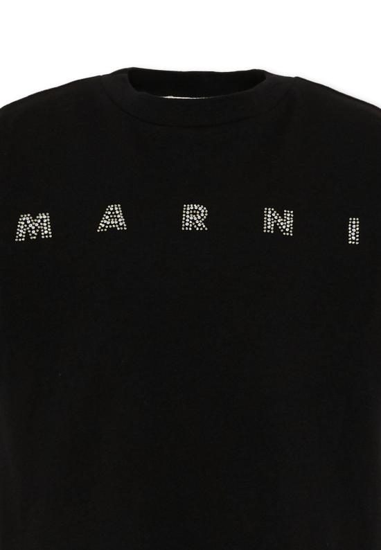 26FW [키즈] 마르니 티셔츠 M01968 M00SG 0M900 BLACK - MARNI