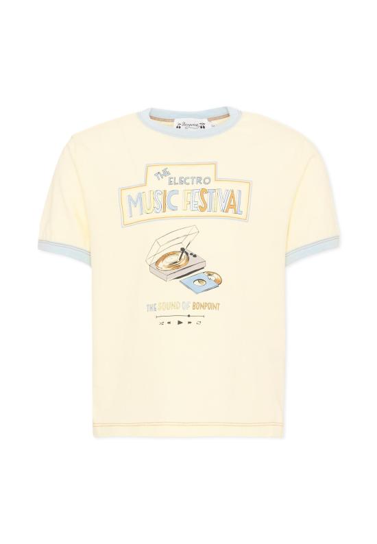 26FW [키즈] 봉쁘앙 티셔츠 P06BTSK00002 131A YELLOW