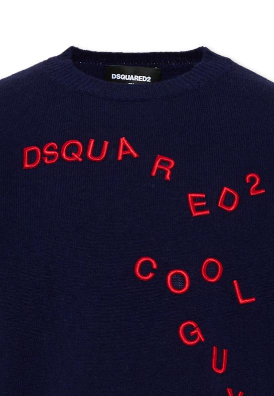26FW [키즈] 디스퀘어드2 니트/스웻셔츠 DQ3401 D0AFF DQ864 BLUE - DSQUARED2