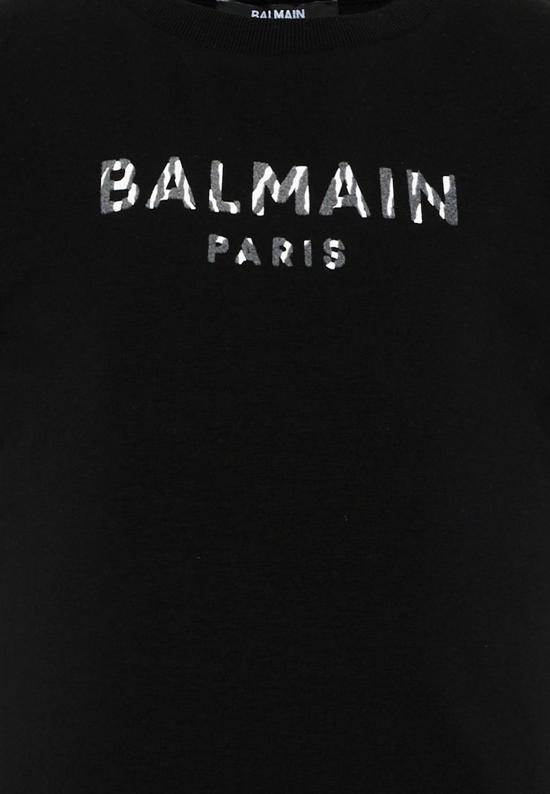 26FW [키즈] 발망 티셔츠 BZ8A81 Z3277 930BC BLACK - BALMAIN