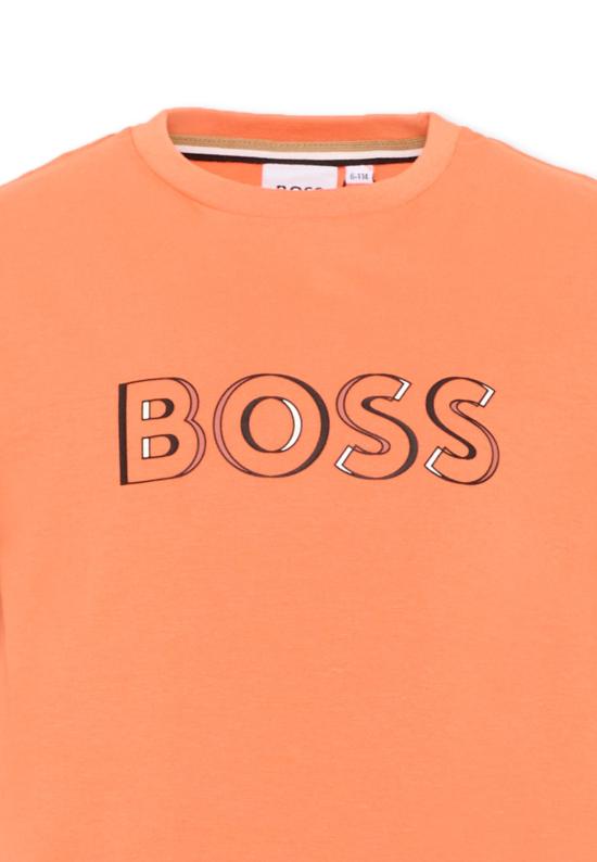 25SS [키즈] 보스 티셔츠 J52034 415 ORANGE - BOSS