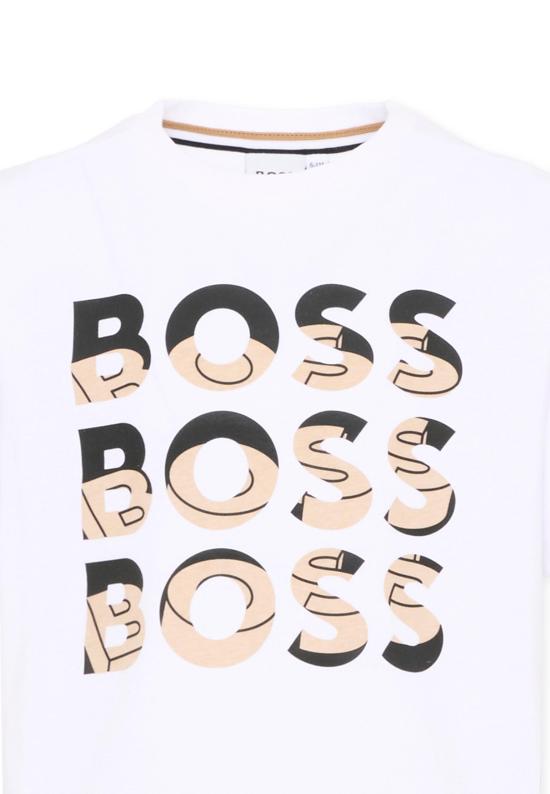 25SS [키즈] 보스 티셔츠 J52038 10P WHITE - BOSS