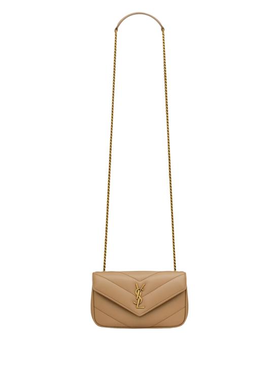 26FW 생로랑 루루 미니 램스킨 821749 AAEAX 2357 NATURAL TAN