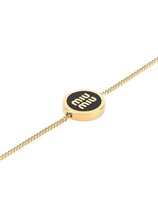 26FW 미우미우 에나멜 메탈 팔찌 5IB632 2F6T F0002 NERO - MIU MIU